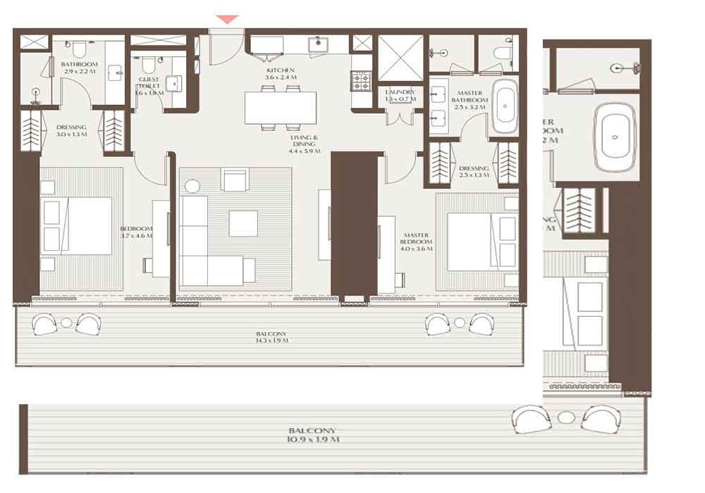 2 Bedroom